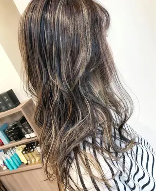 セミロング カラー Ash川越店／ 松本　亮二のヘアスタイル