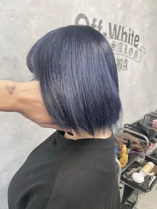 ショート カラー オフホワイトアンドなんば所属・福西 洋斗のヘアスタイル