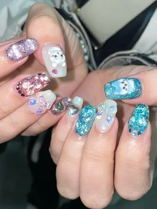 ネイル 【 ﾈｲﾘｽﾄ&ｱｲ ﾘｽﾄ】キヨカのネイルデザイン