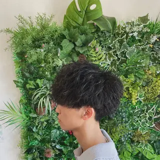 パーマ メンズ 庄 優馬のヘアスタイル