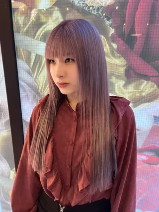 ロング カラー ヘアアレンジ @kyoniyy KYONIのヘアスタイル