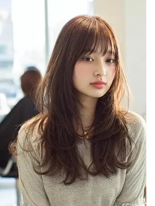 セミロング 生艶髪＆レイヤー🔔 渋谷お薦めNo.1✨のヘアスタイル