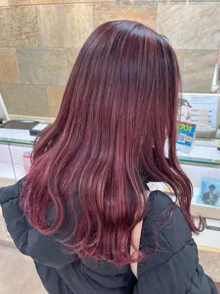 セミロング カラー 暖色専門美容師🎀 お客様満足度◎のヘアスタイル