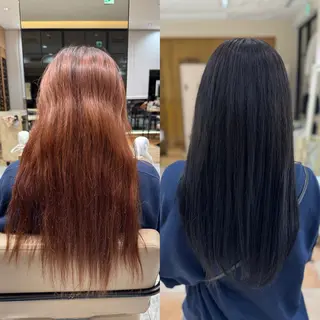 ロング カラー 新宿透明感カラー 髪質改善/吉川怜奈のヘアスタイル