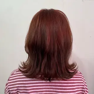 ミディアム カラー 艶・暖色カラー/ メンズ/名駅/ユキハのヘアスタイル
