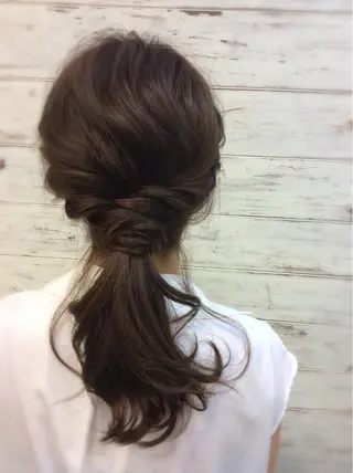 ショート ミディアム セミロング ロング カラー パーマ ヘアアレンジ 日比 貴大/ minim hairのヘアスタイル