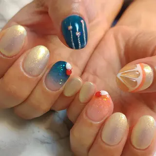 ネイル ジェヌインネイル 河内のネイルデザイン