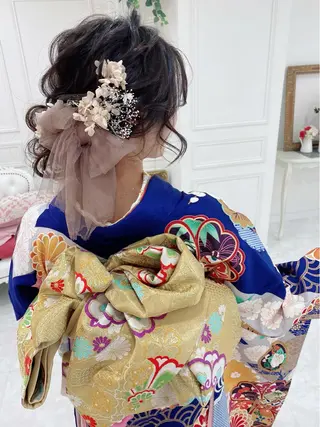 ロング ヘアアレンジ セットサロン      ラフテル所属・大阪/ヘアアレンジ /似合わせset💐のヘアスタイル