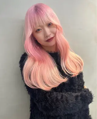 ロング カラー 韓国/レイヤー/ 透明感🩶ひかる🩶のヘアスタイル