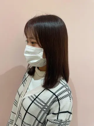 ミディアム カラー レイヤーカット/ ハイトーンchimiのヘアスタイル