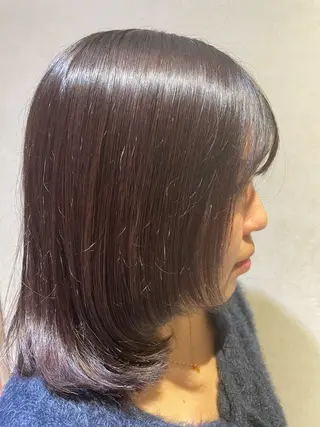 ミディアム カラー ヘアアレンジ 柳井 準平のヘアスタイル