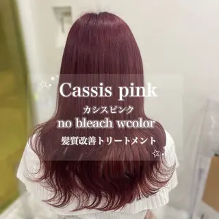 ロング カラー ダメージレスハイ トーン💖kanonのヘアスタイル