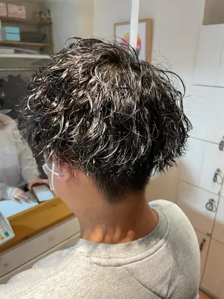ショート パーマ メンズ 辻堂メンズ特化 YU-YAのヘアスタイル