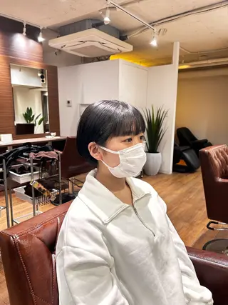 ショート YUZA grow hair 【ユーザ グロウ ヘア】所属・縮毛矯正/似合わせ カット/伊藤はるかのヘアスタイル