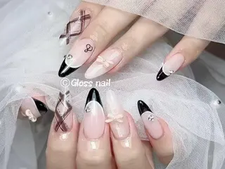 ネイル Gloss nail salonジェル＆長さだし専門店所属・Meri💅ジェル& チップ長さだし専門のネイルデザイン
