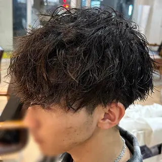 ショート パーマ メンズ 髪質改善 山本翔大🍋のヘアスタイル