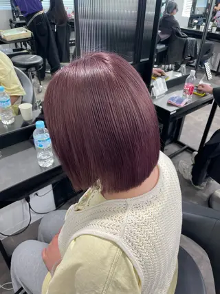 ミディアム カラー 🎀暖色/ラベンダー /paru🤍のヘアスタイル