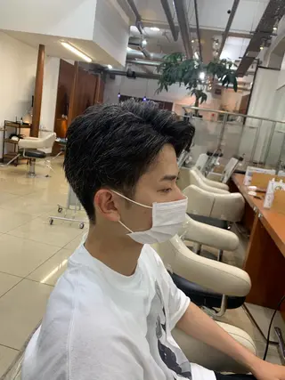 メンズ 大人透明感艶カラー 寺田稜のヘアスタイル