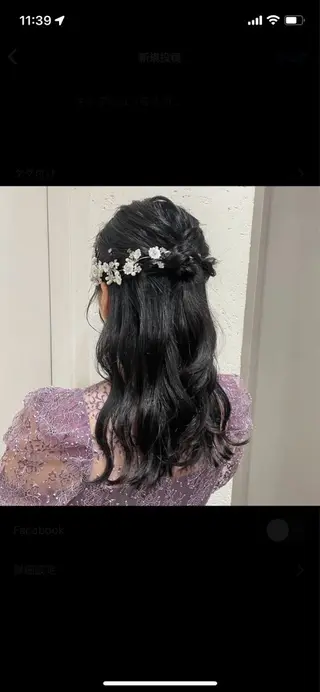 ヘアアレンジ 縮毛矯正ヘアアレンジ 🌸三輪知優🌸のヘアスタイル