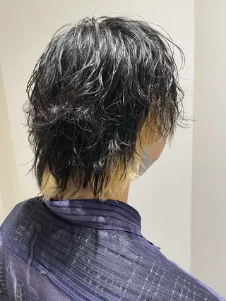 ショート メンズ 蜂須賀🐝縮毛矯正 ストレートパーマのヘアスタイル