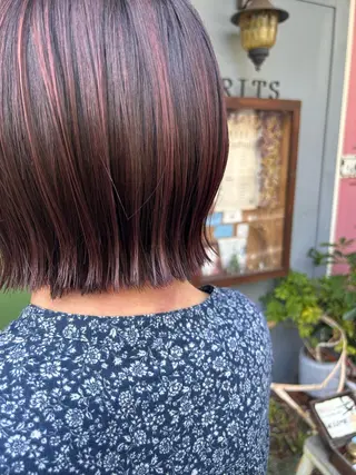 ショート カラー 清水千優/パーマ/透 明感カラー/メンズのヘアスタイル