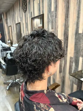 パーマ メンズ EDEN店長／ 短髪／パーマ職人🔥のヘアスタイル