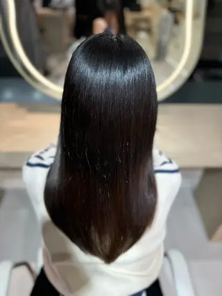 ロング 韓国レイヤー/ 顔まわり/西野和裕のヘアスタイル