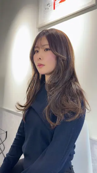 ロング カラー 新宿/髪質改善/ レイヤー/サカキのヘアスタイル