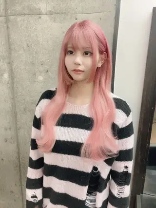 ロング カラー ✨最安値✨エクステ カラー🌼つきな🌼のヘアスタイル