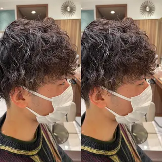 ショート メンズ ネイル マツエク・マツパ アイブロウ 盛れる韓国ヘア♡ 🌻鈴木花🌈のヘアスタイル