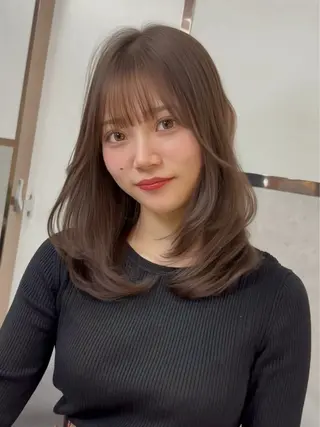 ミディアム カラー 【美髪矯正】 吉村　清志のヘアスタイル