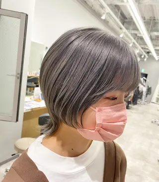 ミディアム カラー salowin梅田茶屋町suite所属・ハイトーンヘア/ 島崎　タクミのヘアスタイル