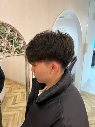 ショート カラー パーマ メンズ ️️髪質改善✨ミニモ 学割/Hina💖のヘアスタイル