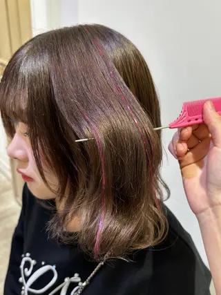 あずみ🪽顔周りレイ ヤー×オリーブ🫒のヘアスタイル