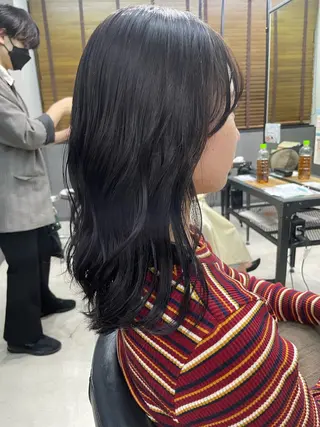セミロング 井手 伸哉のヘアスタイル