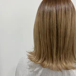 ミディアム カラー I'S.横浜所属・赤み消しカラー 🍀JUNKIのヘアスタイル