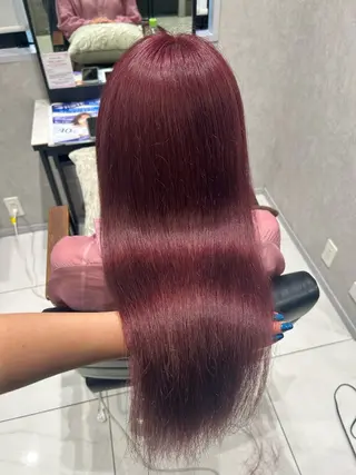 カラー 透明感カラー💙 束感マツエク🪼海月のヘアスタイル