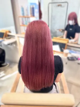 ミディアム カラー ai 梅田/暖色カラーのヘアスタイル