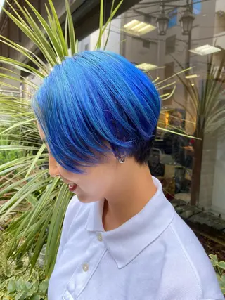 ショート カラー ブリーチ指名No.1 Daikiのヘアスタイル