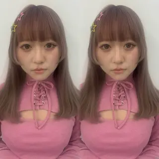 ロング girlyハイトーン /uki /渋谷🎀のヘアスタイル