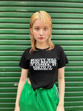 セミロング カラー 安部佑哉/ハイトーン /レイヤー/グランジのヘアスタイル