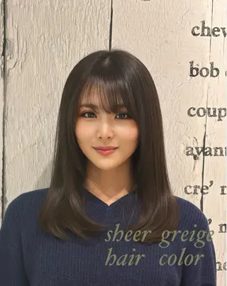 セミロング カラー M.SLASH 辻 孝志のヘアスタイル