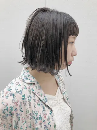ショート カラー ノグチ ユウキ/ボブのヘアスタイル