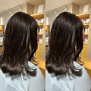 ミディアム アベ ホノカのヘアスタイル