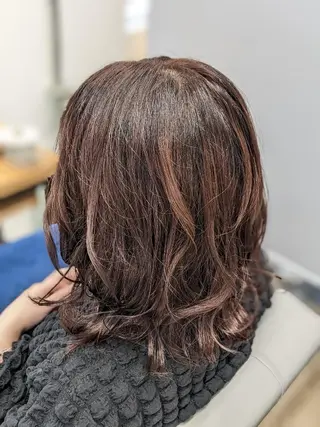 ミディアム カラー Kokeshi/美髪 /脱毛/ヘッドスパのヘアスタイル