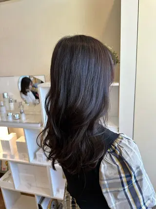 セミロング カラー ヘアアレンジ ueki ayaneのヘアスタイル