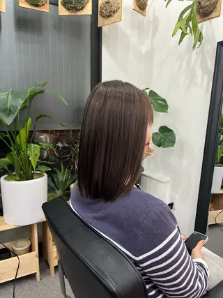 ミディアム カラー パーマ Raugh by Apri Lush所属・中津川 愛恵のヘアスタイル