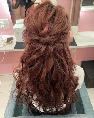 ヘアアレンジ LANDS所属・nanaka 🤍韓国ワンホンヘアのヘアスタイル