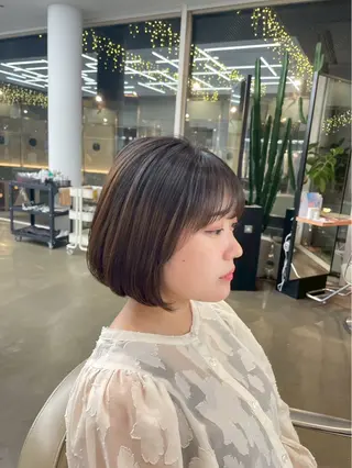 ショート ヘアアレンジ DIFINOaoyama所属・🎧ayaka/ボブ /透明感カラー 🩵のヘアスタイル