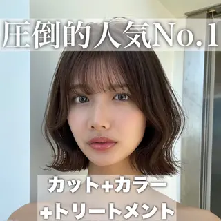 ショート カラー 莉乃/縮毛矯正/髪質 改善/艶カラーのヘアスタイル